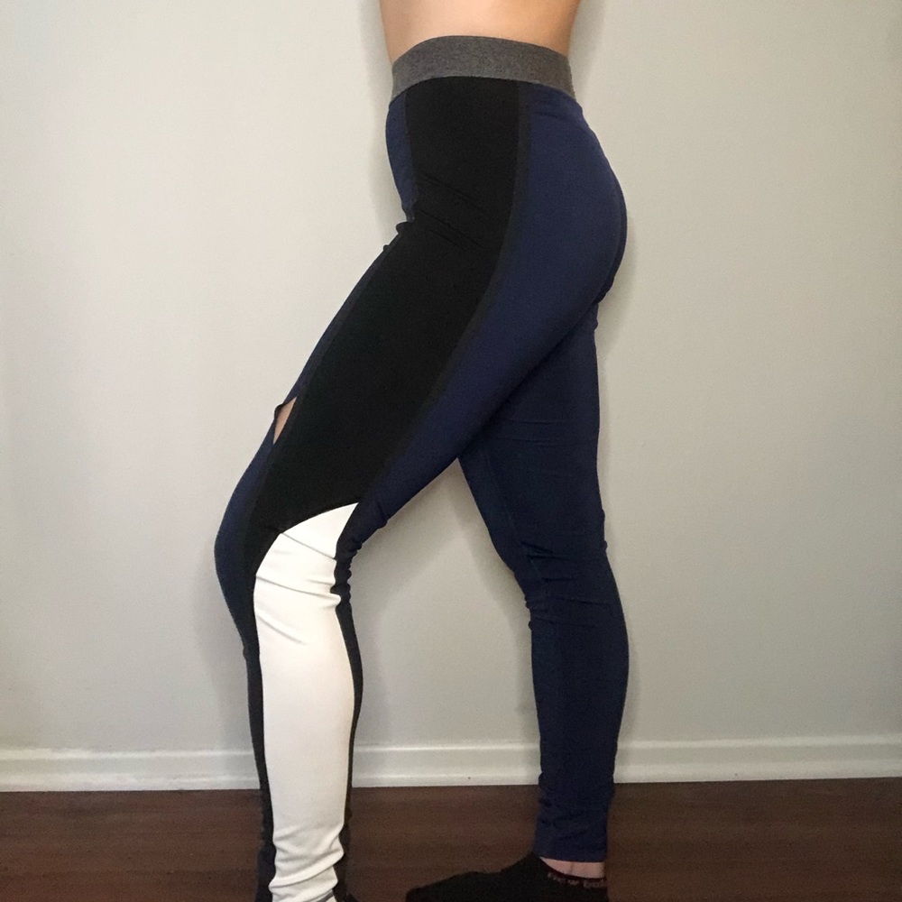 color block athleta leggings